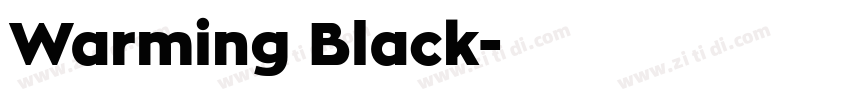 Warming Black字体转换